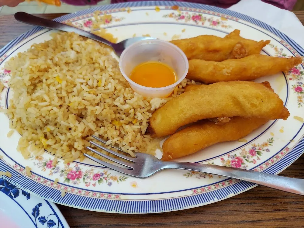 Orange Chicken with Fried Rice